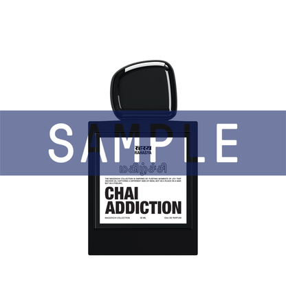 Primary Image of Sample - Chai Addiction EDP black perfume bottle with white label