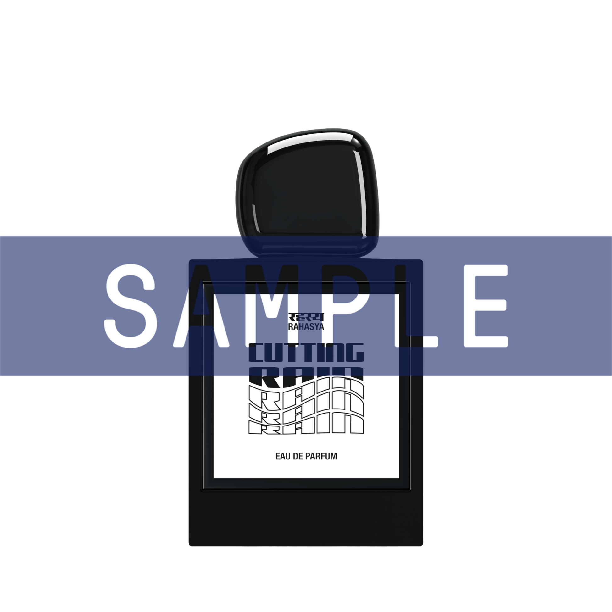Primary Image of Sample - Cutting Rain EDP black perfume bottle with white label