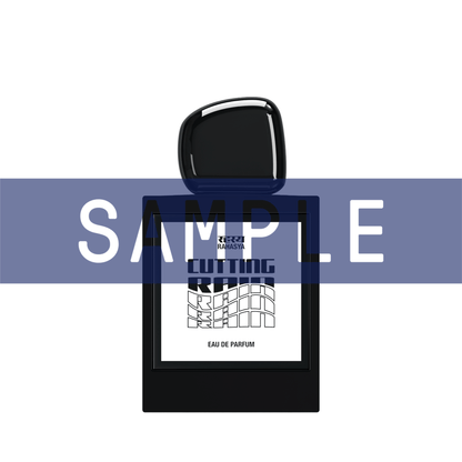 Primary Image of Sample - Cutting Rain EDP black perfume bottle with white label