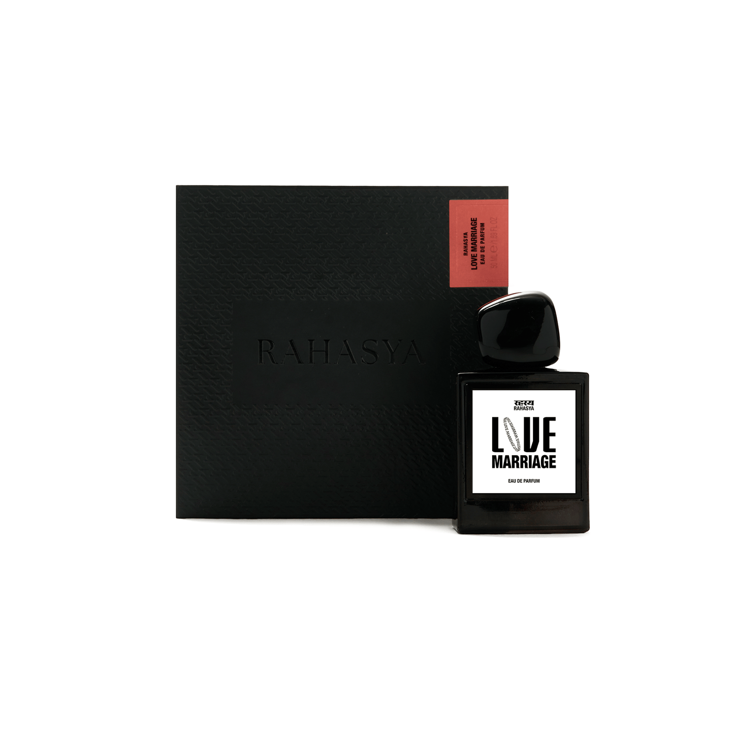Alternate Image of Love Marriage EDP black perfume bottle with white label