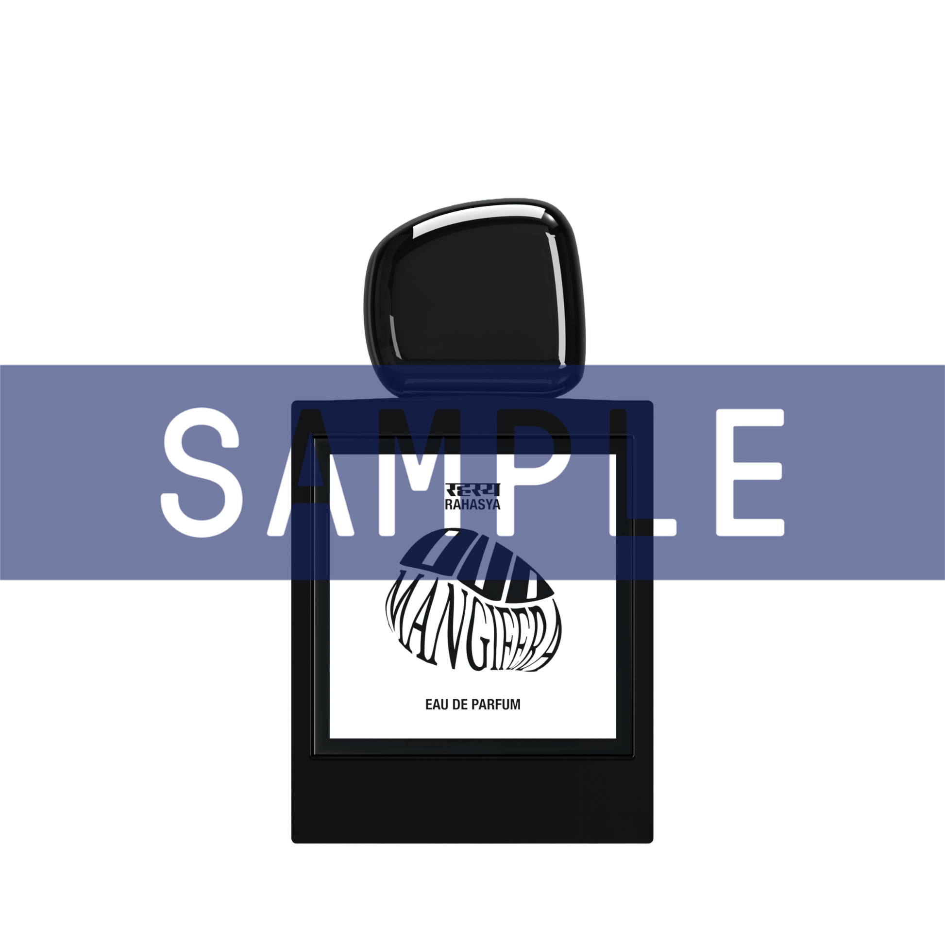 Primary Image of Sample - Oud Mangifera EDP black perfume bottle with white label
