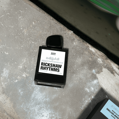 Alternate Image of Rickshaw Rhythyms EDP black perfume bottle with white label