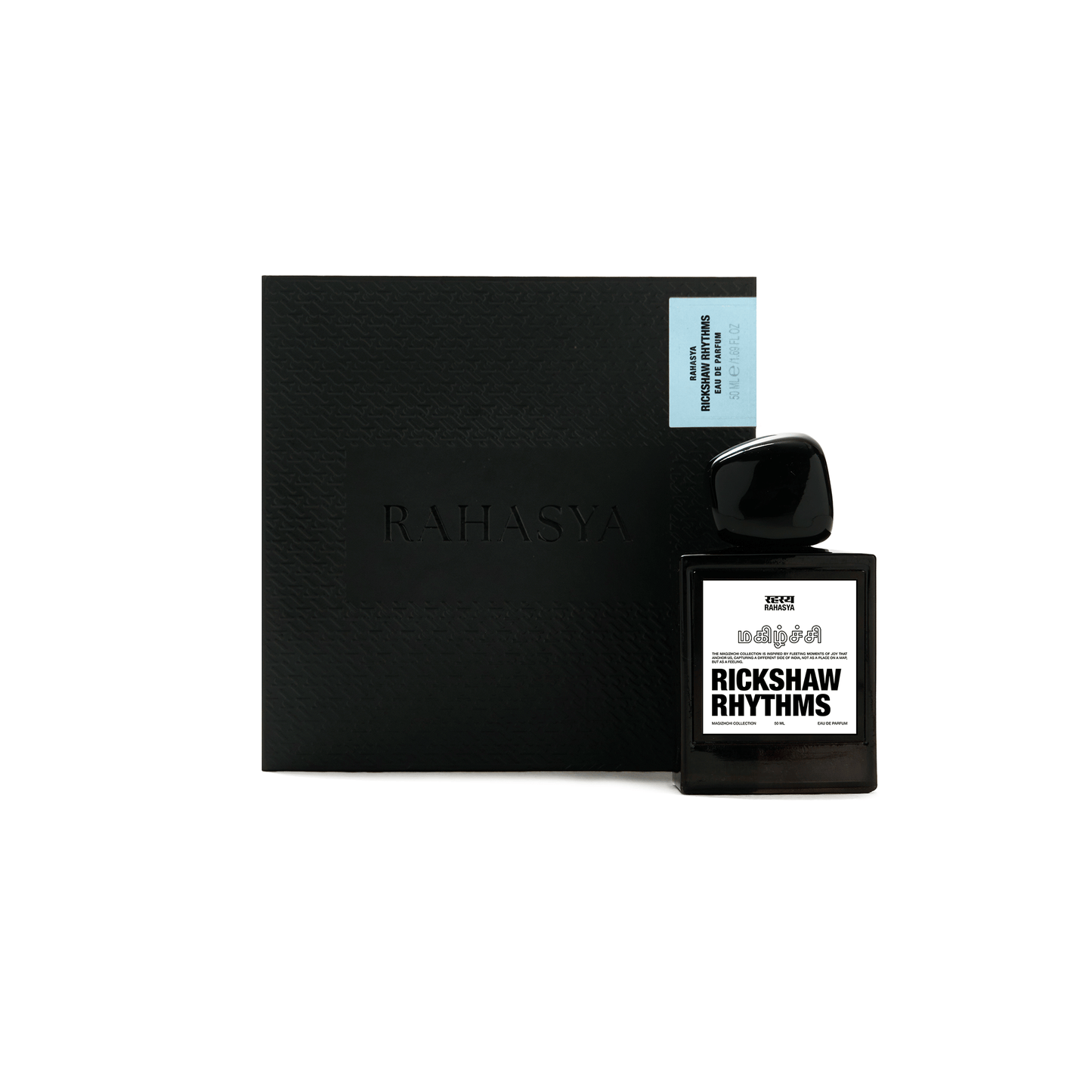 Alternate Image of Rickshaw Rhythyms EDP black perfume bottle with white label