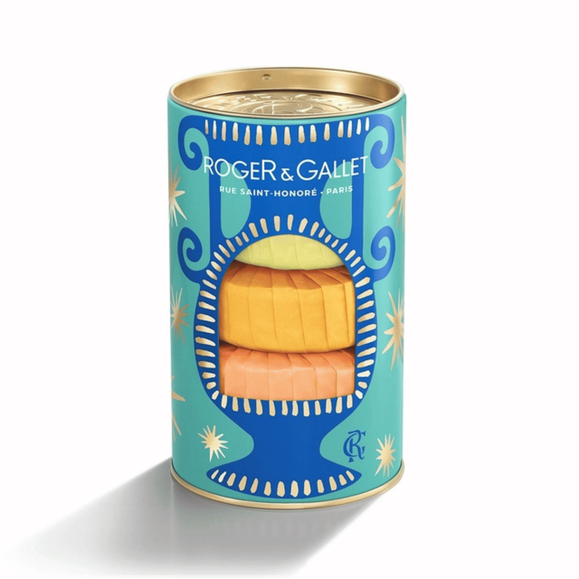 Primary Image of Wellbeing Soap Blue Tin Trio 1