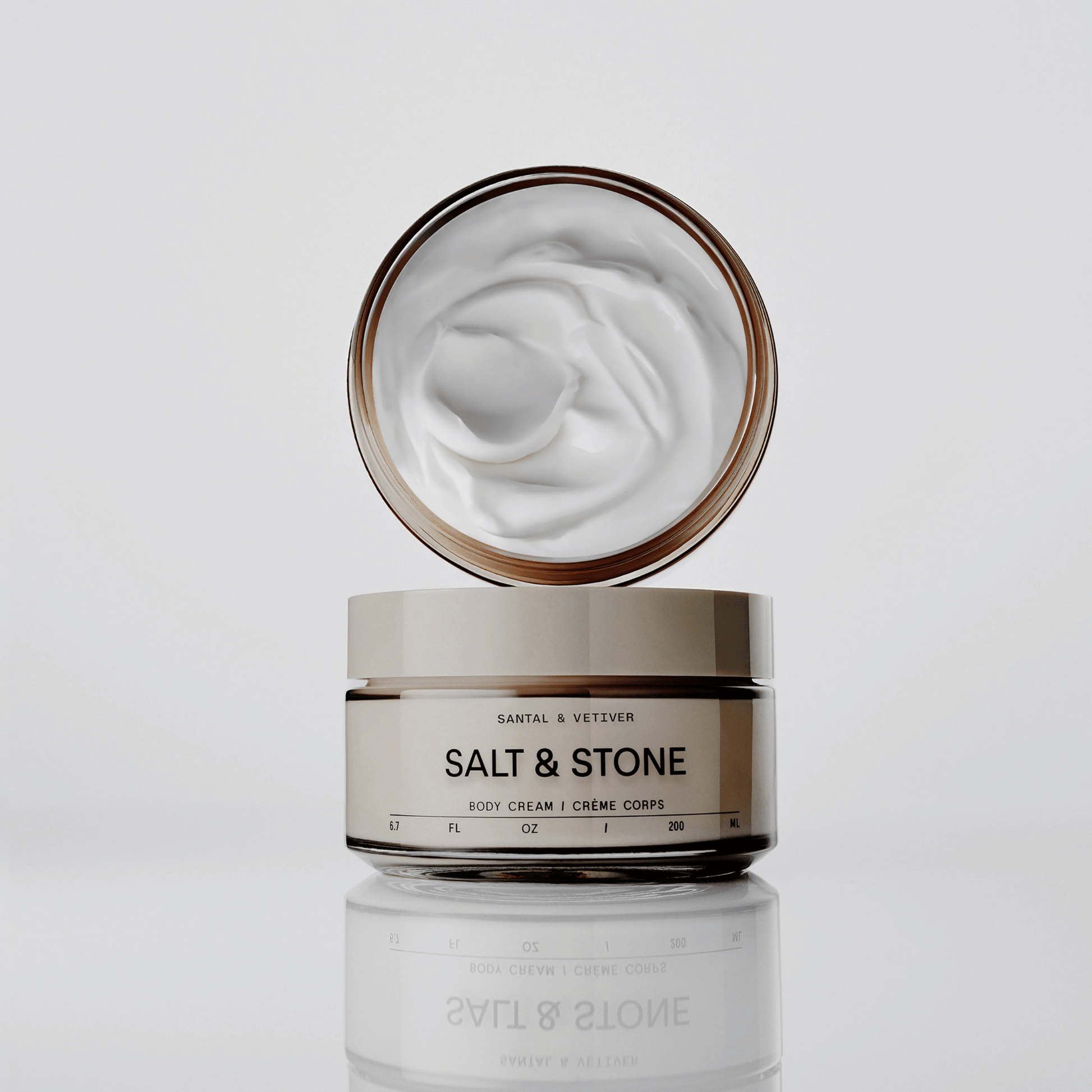 Alternate Image of Santal and Vetiver Body Cream, round glass jar of body cream