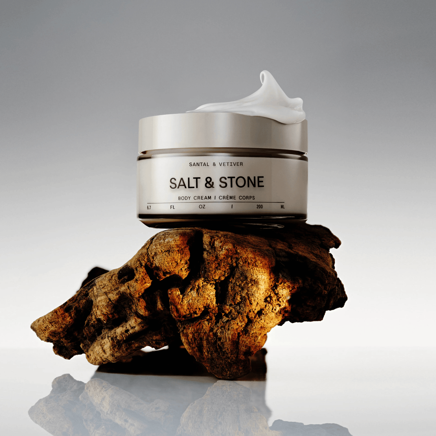 Alternate Image of Santal and Vetiver Body Cream, round glass jar of body cream