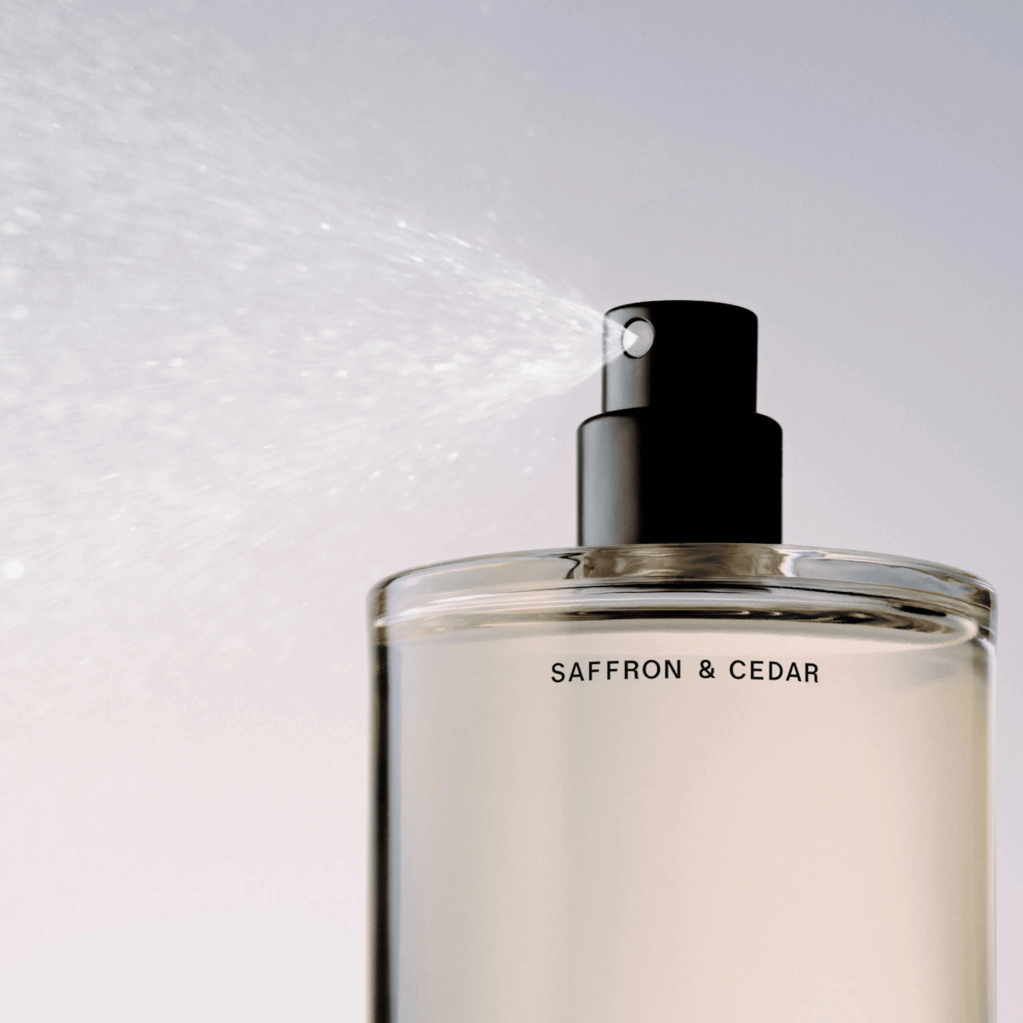 Alternate Image of Saffron and Cedar Body Mist, glass bottle body mist