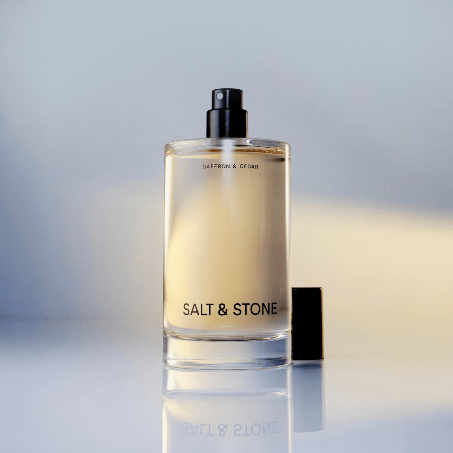 Alternate Image of Saffron and Cedar Body Mist, glass bottle body mist