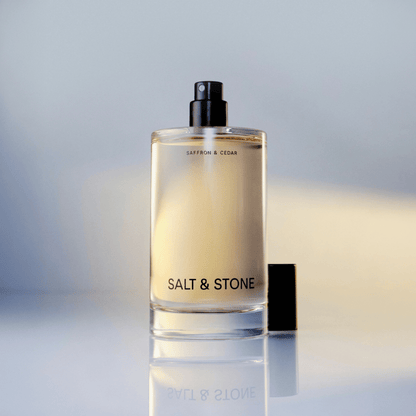 Alternate Image of Saffron and Cedar Body Mist, glass bottle body mist