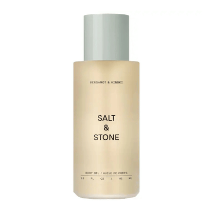 Primary Image of Bergamot and Hinoki Body Oil, frosted glass body oil bottle