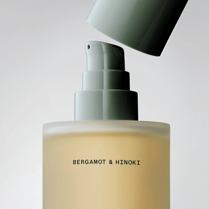 Alternate Image of Bergamot and Hinoki Body Oil, frosted glass body oil bottle