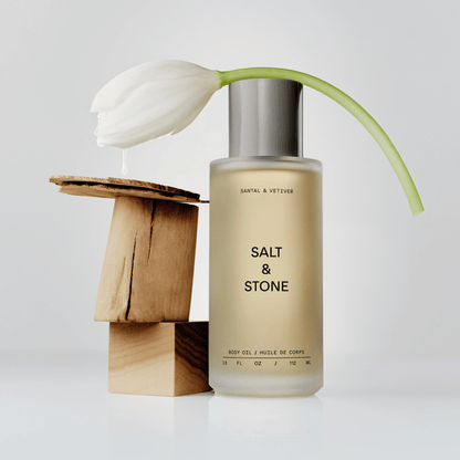 Alternate Image of Santal and Vetiver Body Oil, frosted glass body oil bottle