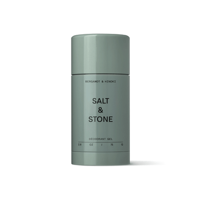 Primary Image of Bergamot and Hinoki Natural Deodorant Gel, round plastic deodorant stick