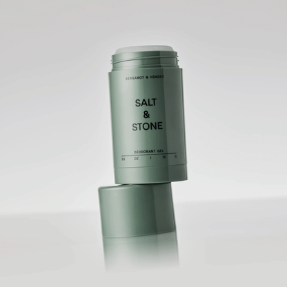 Alternate Image of Bergamot and Hinoki Natural Deodorant Gel, round plastic deodorant stick