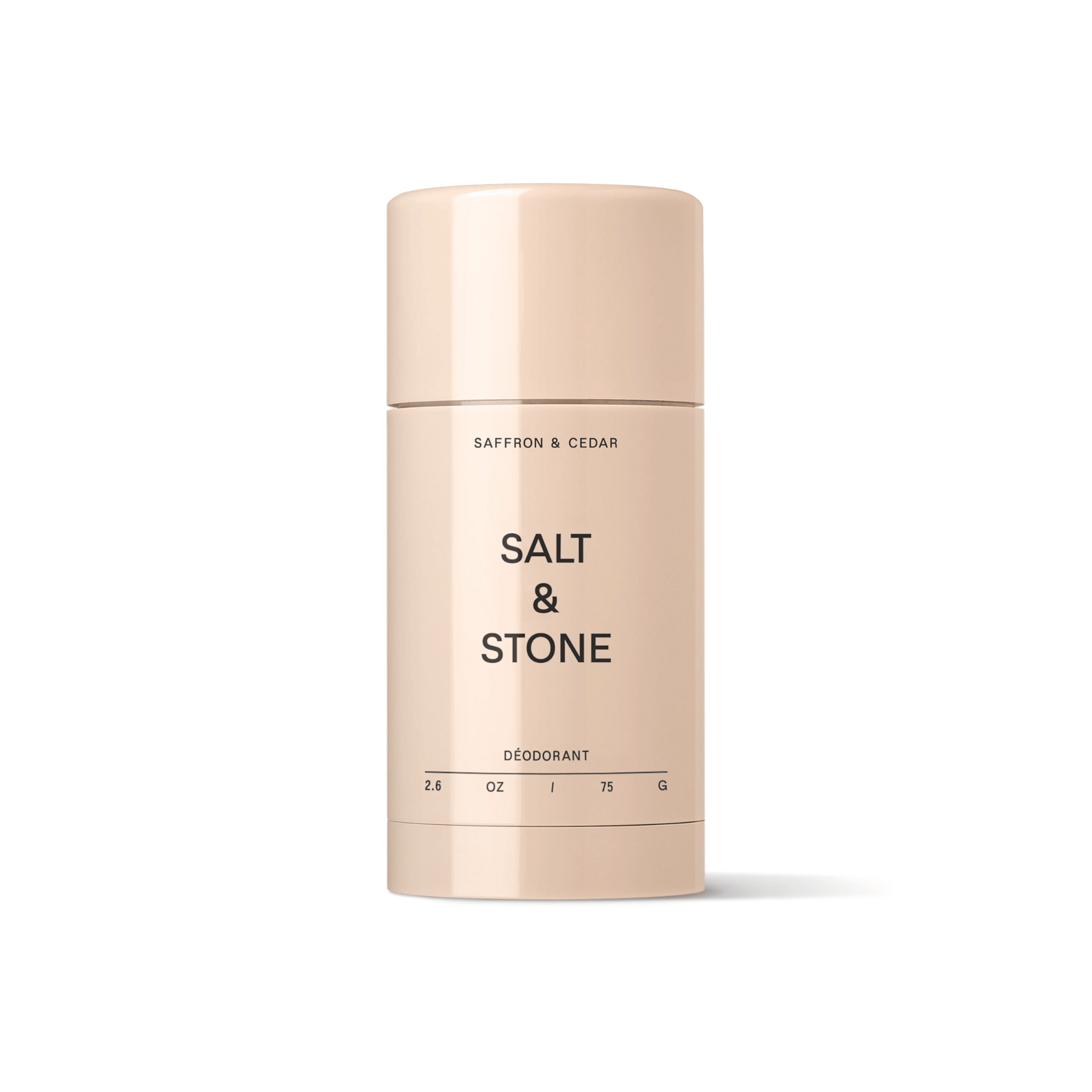 Primary Image of Saffron and Cedar Deodorant, plastic round deodorant stick