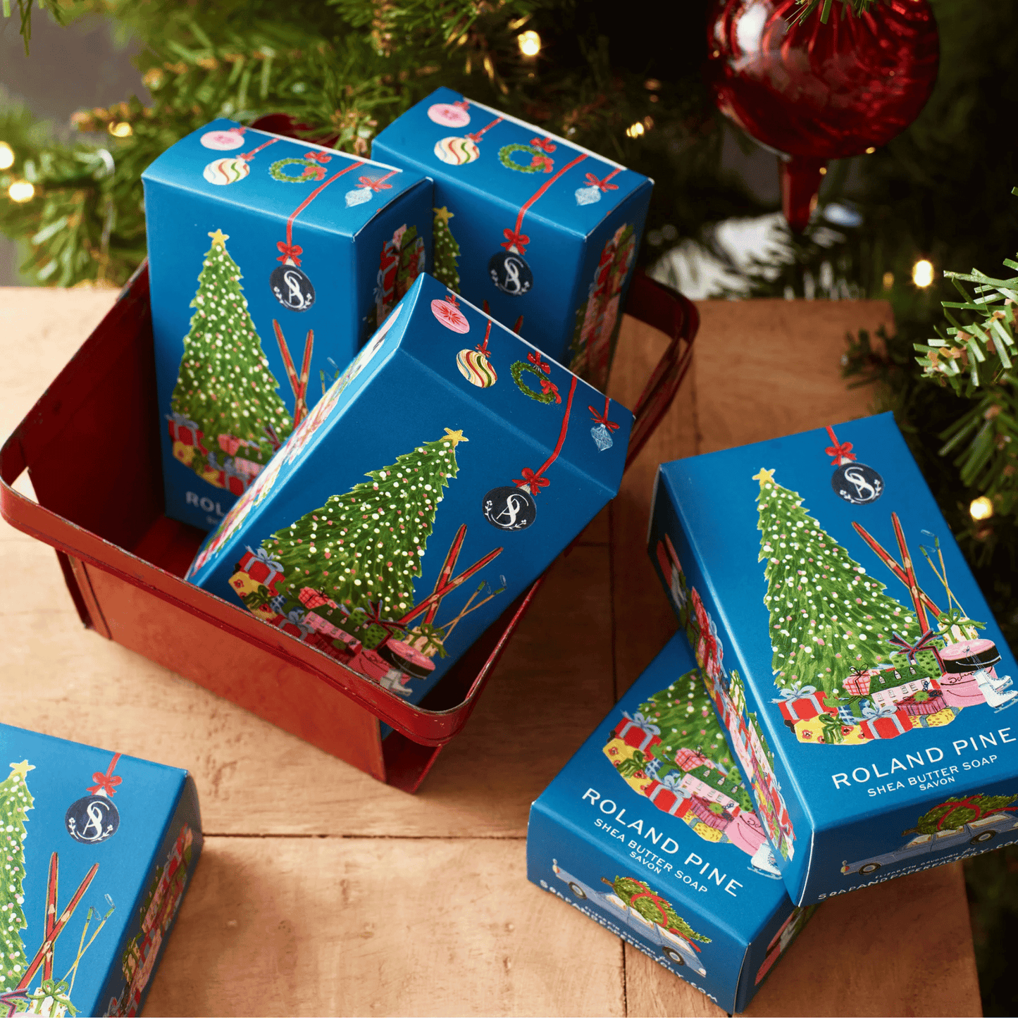 Alternate Image of Home for the Holidays Roland Pine Shea Butter Boxed Soap Bar