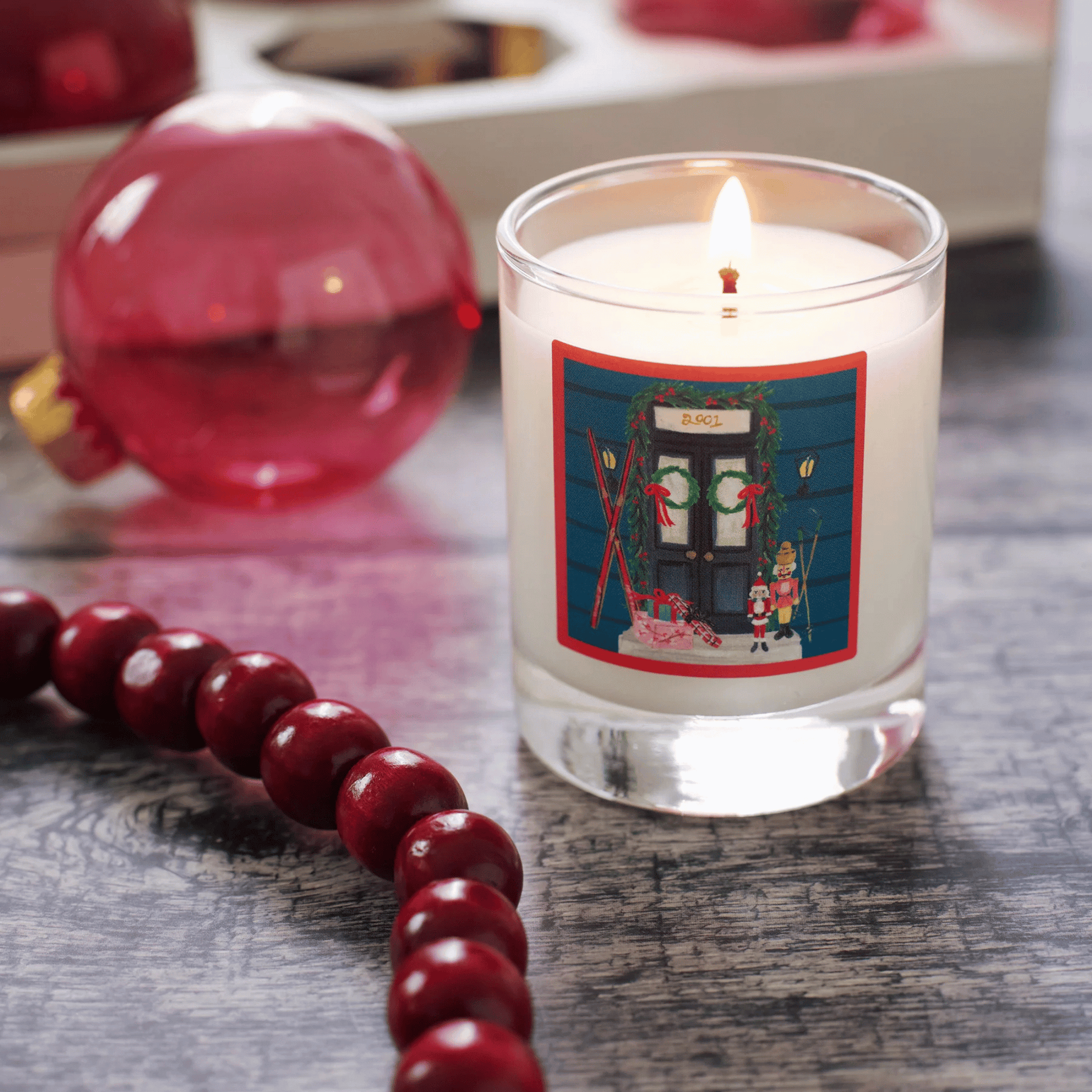 Alternate Image of Home for the Holidays Roland Pine Votive Soy Glass Candle