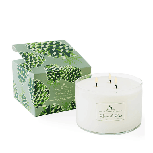 Primary Image of Roland Pine Three-Wick Soy Candle