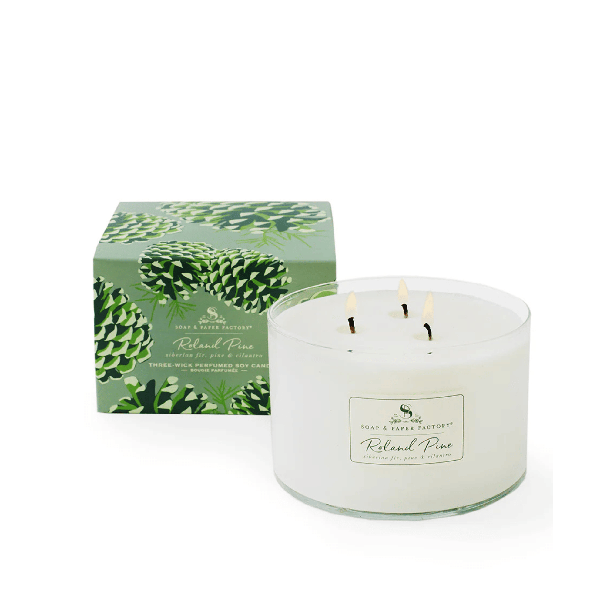 Alternate Image of Roland Pine Three-Wick Soy Candle
