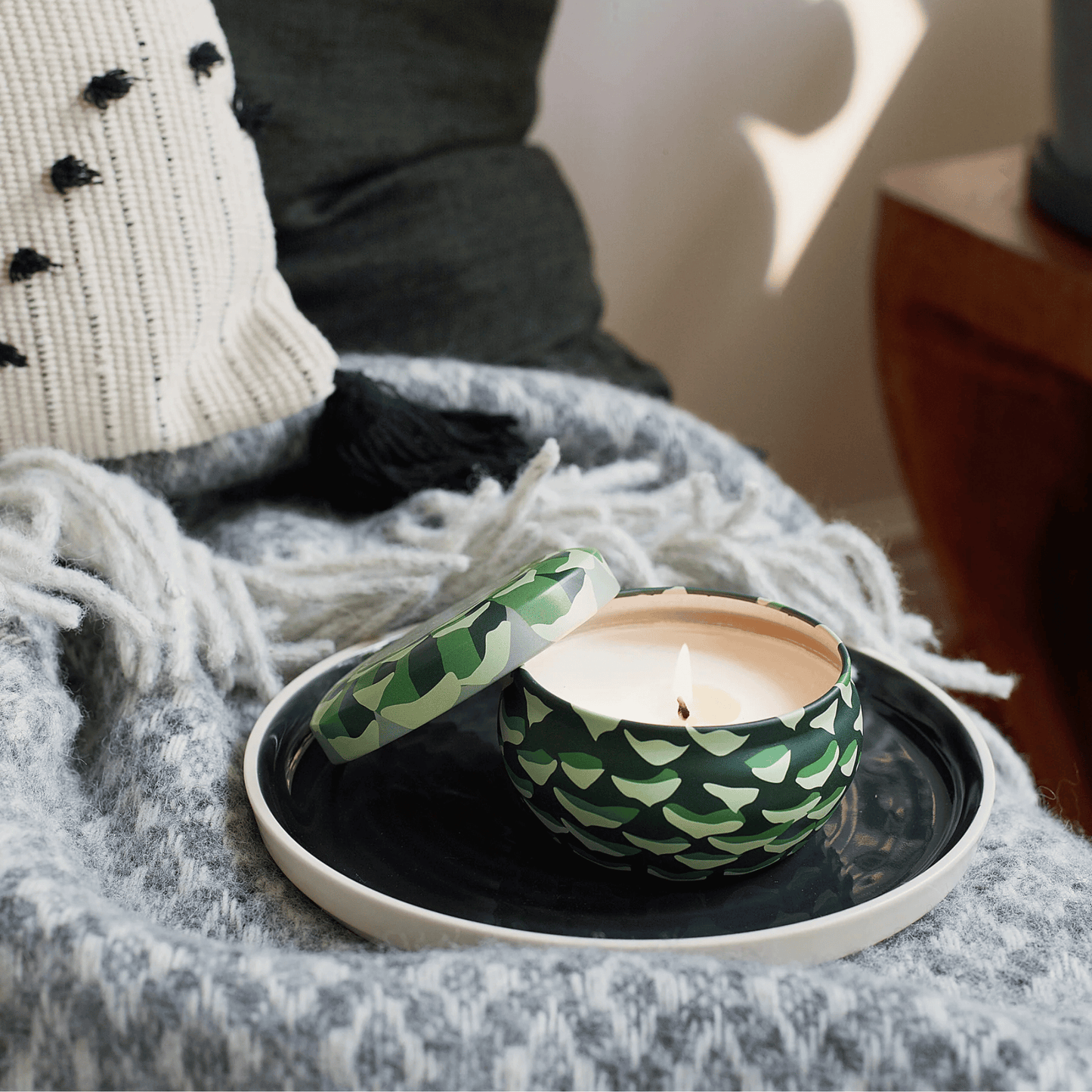 Alternate Image of 6 oz Tin Roland Pine Candle