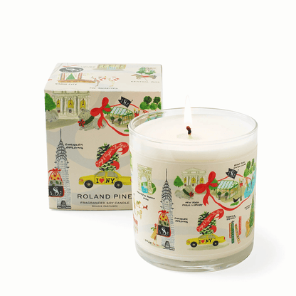 Primary Image of Holiday in New York Roland Pine Glass Candle