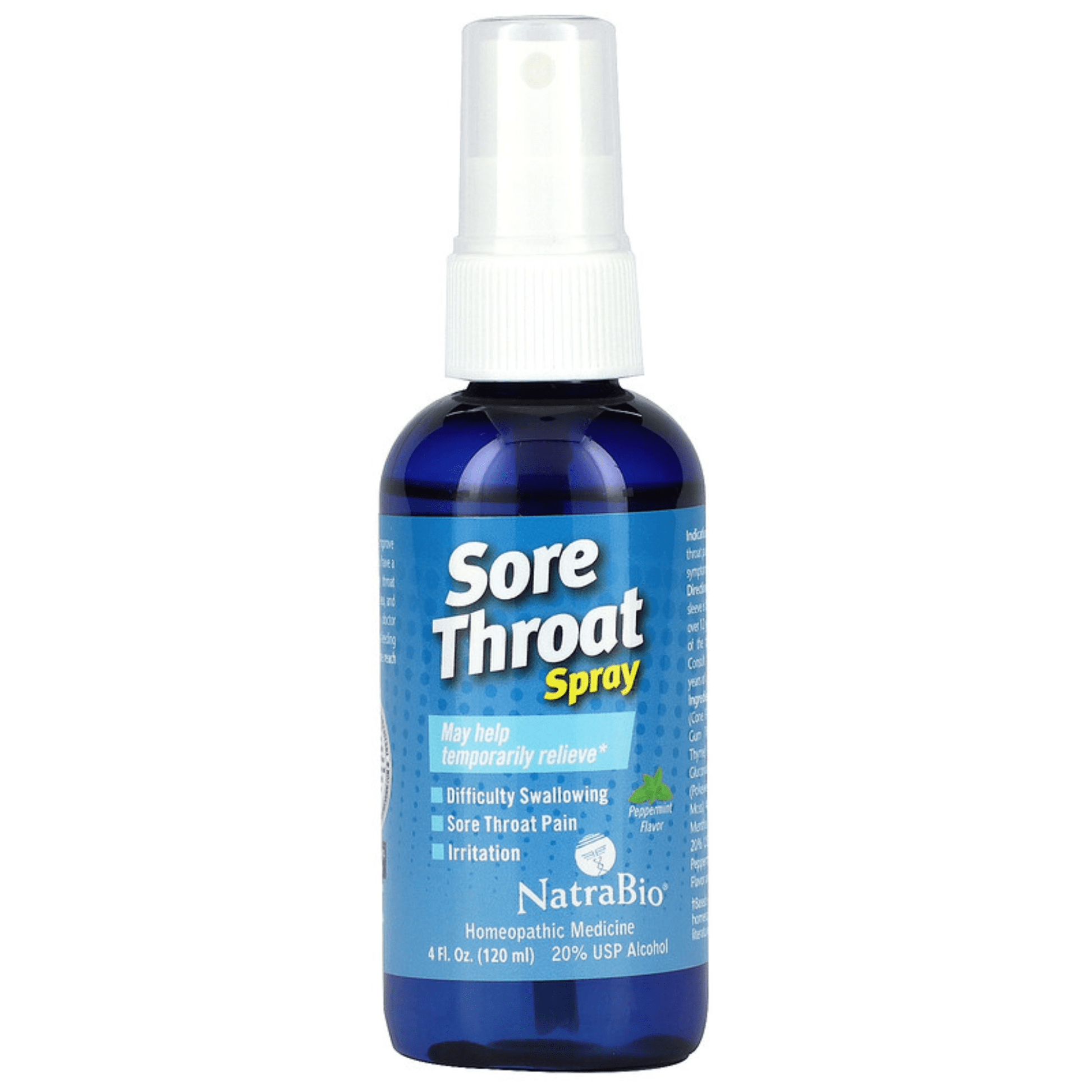NatraBio Sore Throat Spray (4 fl oz) Smallflower