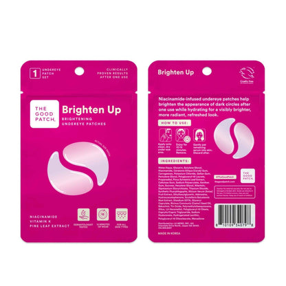 Alternate Image of Brighten Up Eye Patches, pink package