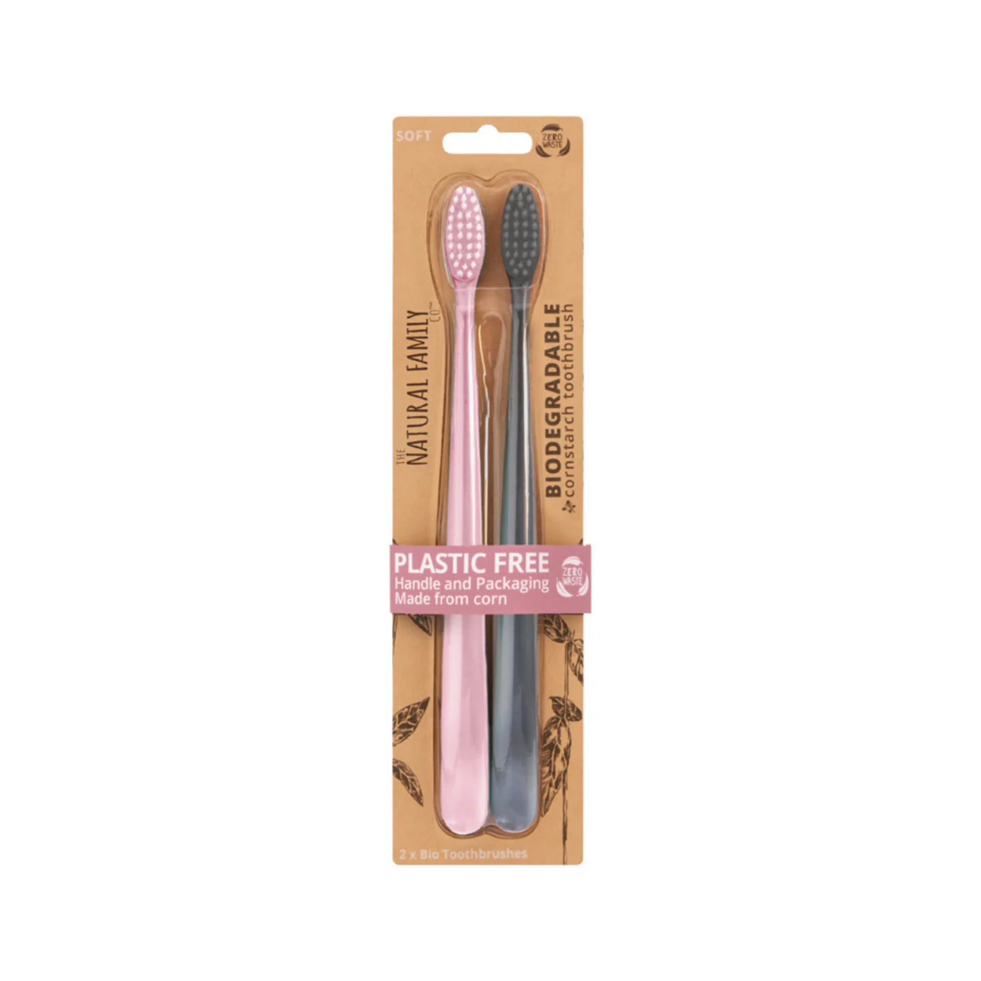 primary image of the natural family co bio toothbrush duo