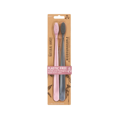 primary image of the natural family co bio toothbrush duo