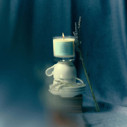 Alternate Image of Cloud Gazer Candle, candle with light blue label