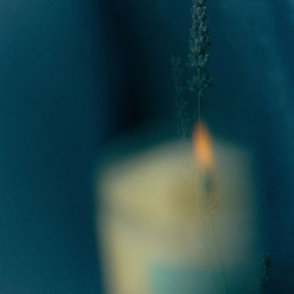 Alternate Image of Cloud Gazer Candle, candle with light blue label