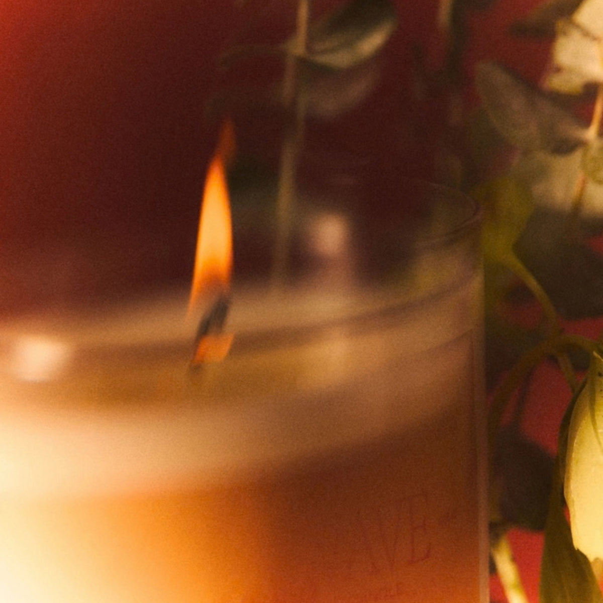 Alternate Image of Heatwave Candle, candle with orange label