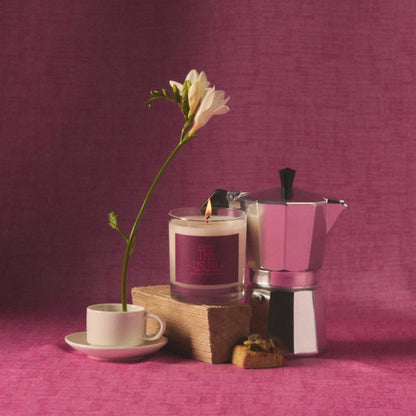 Alternate Image of The Usual Candle, candle with burgundy label