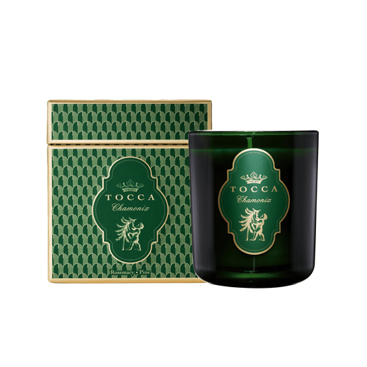 Primary Image of Chamonix Green Glass Candle