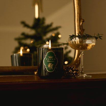 Alternate Image of Chamonix Green Glass Candle