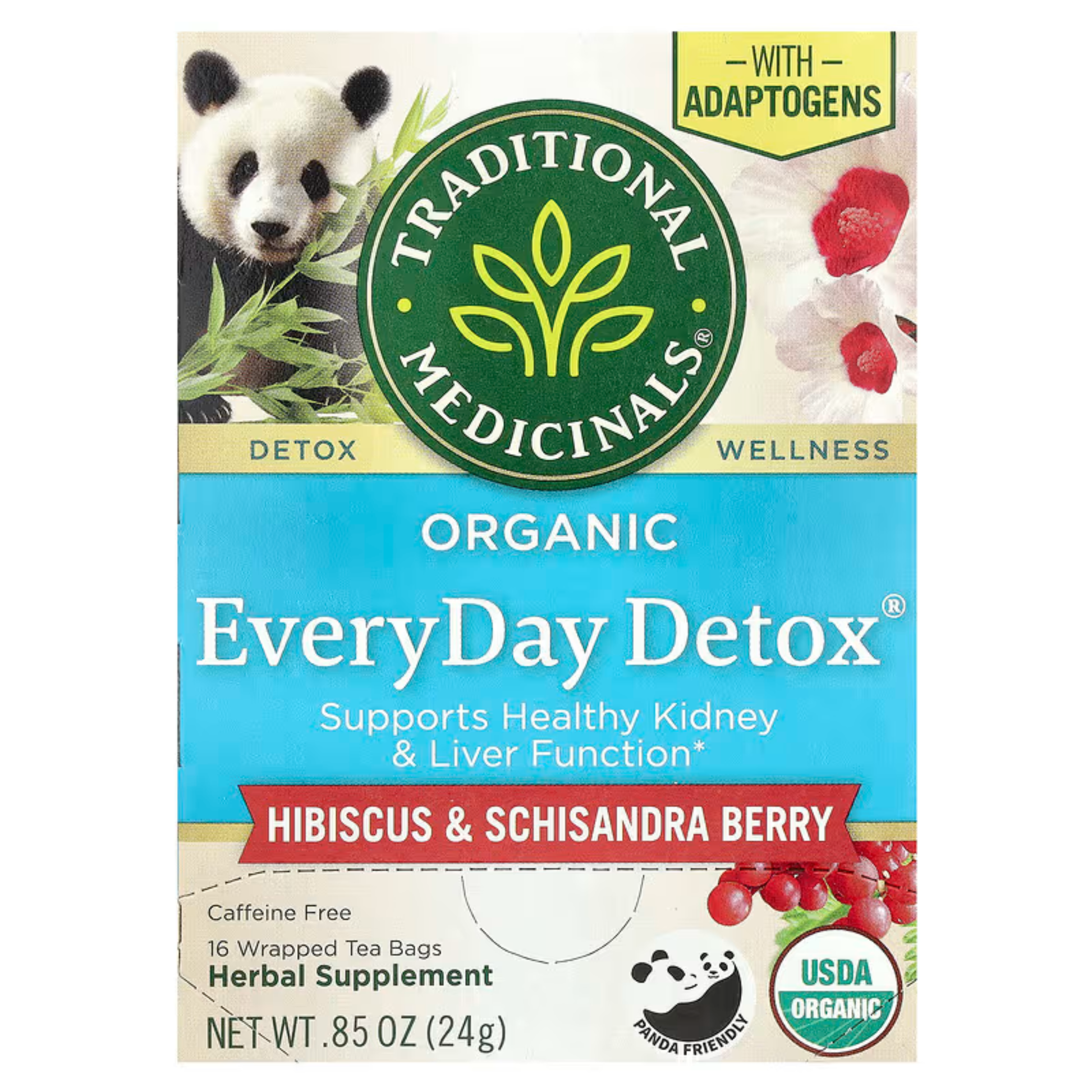 Primary Image of Everyday Detox Tea, tea box with text