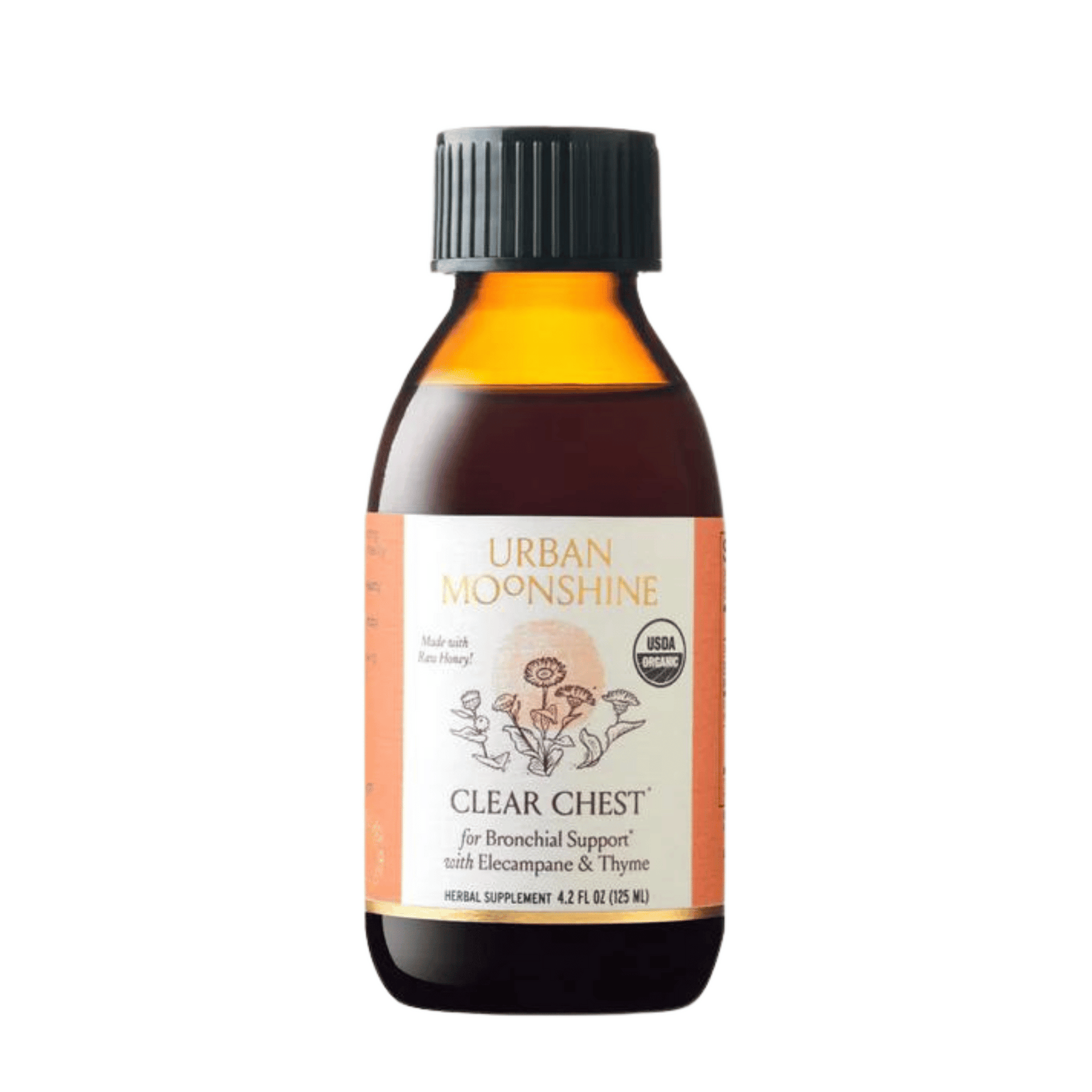 Urban Moonshine Clear Chest Herbal Syrup (4.2 fl oz) Smallflower