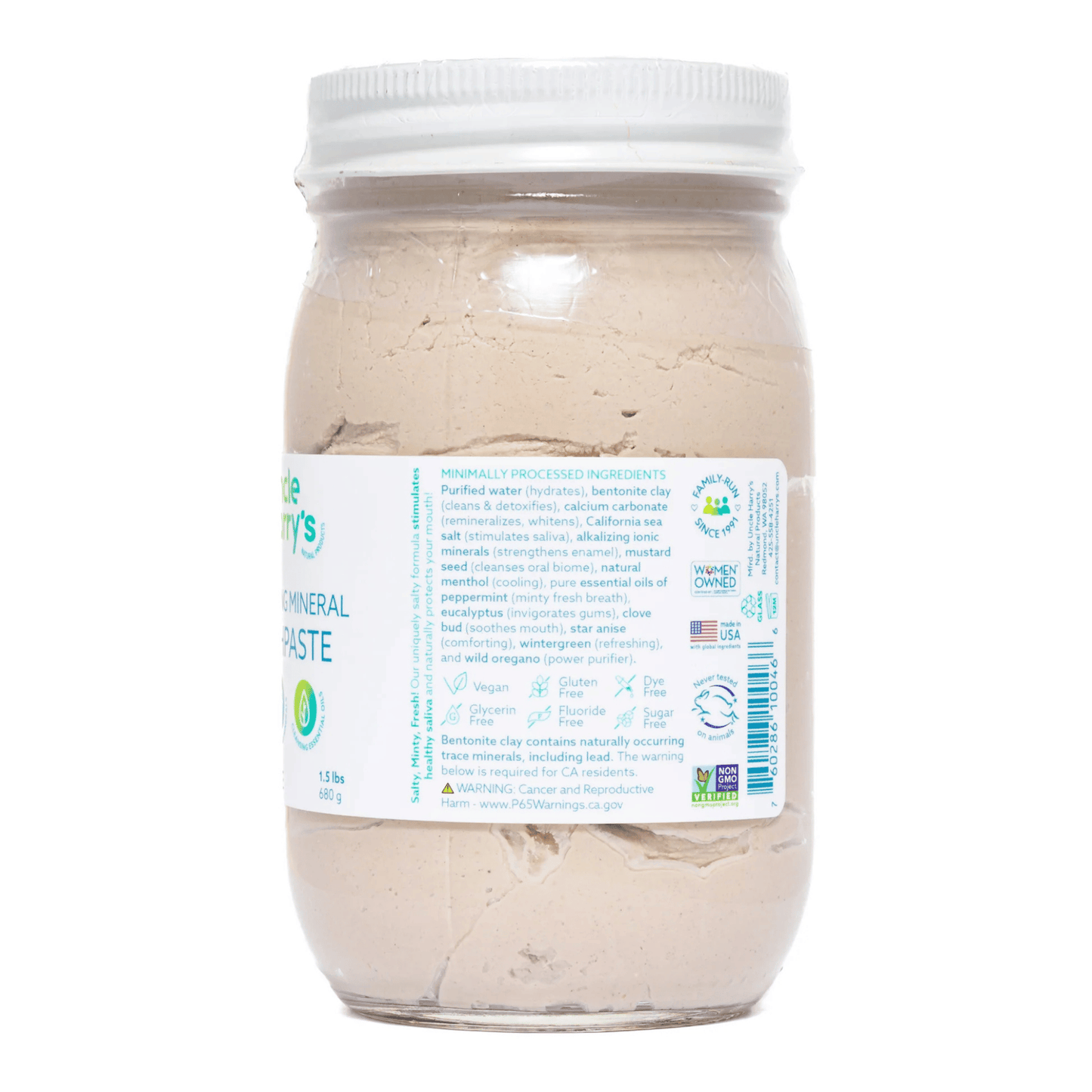 Alternate Image of Anise Toothpaste Jar, clear jar with white lid and label