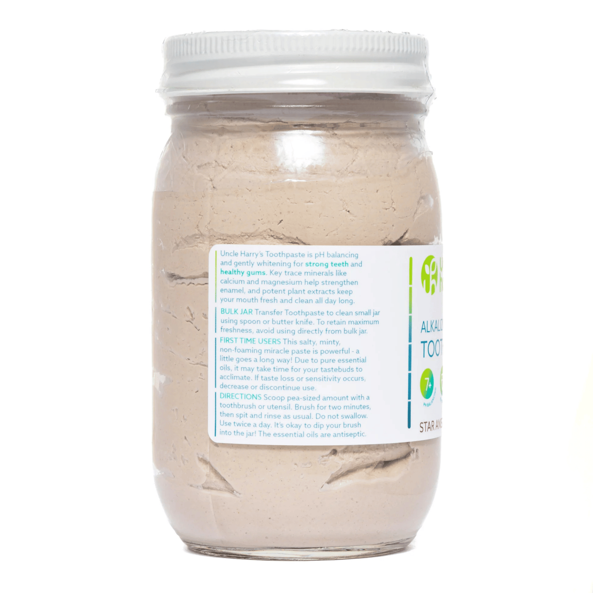 Alternate Image of Anise Toothpaste Jar, clear jar with white lid and label