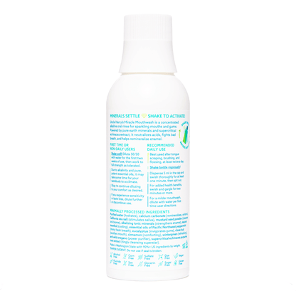 Alternate Image of Cinnamon Miracle Mouthwash 8 oz, white mouthwash bottle