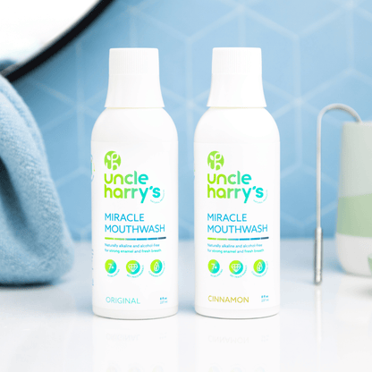Alternate Image of Cinnamon Miracle Mouthwash, white mouthwash bottle