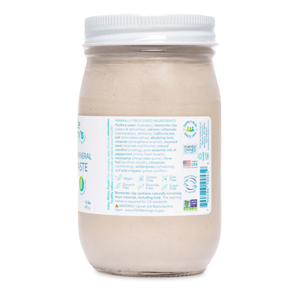 Alternate Image of Cinnamon Toothpaste Jar, clear jar with white lid and label