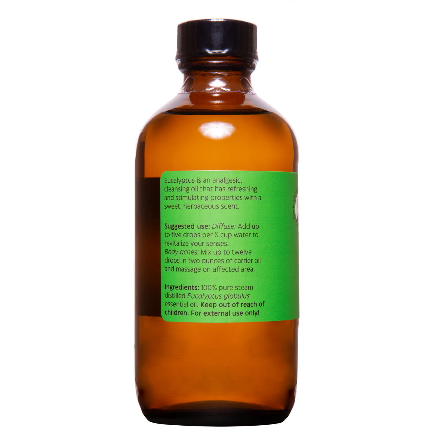 alternate image of uncle harry's eucalyptus oil 8oz 