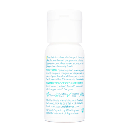 Alternate Image of Natural Breath Freshener and Herbal Digestive, white bottle with green writing