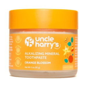 Primary Image of Orange Blossom Toothpaste, frosted jar with orange lid and label