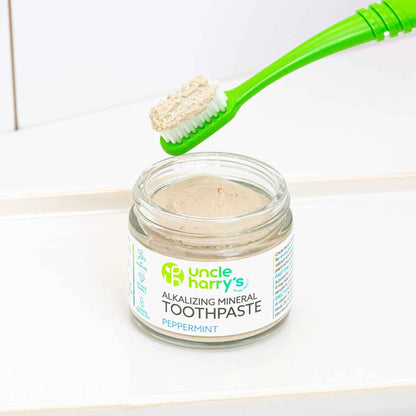 Alternate image of Peppermint Toothpaste, glass jar with white label