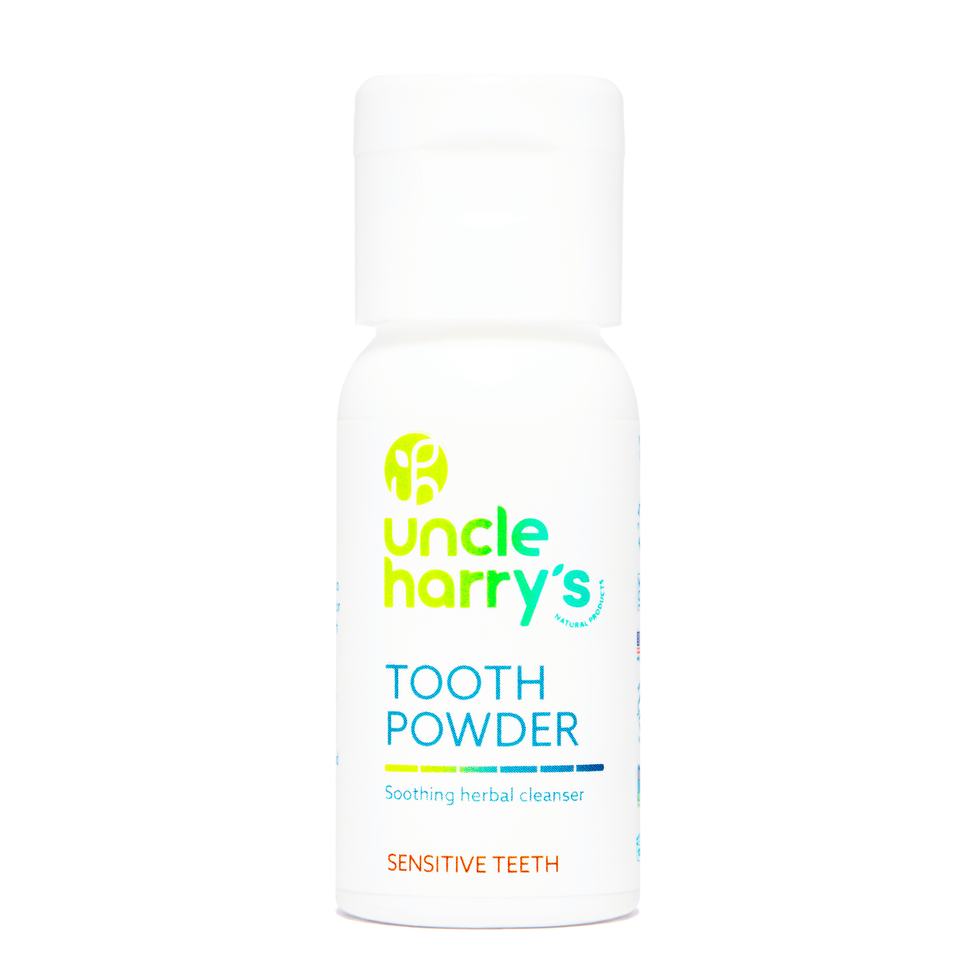 Primary Image of Tooth Powder for Sensitive Teeth, white flip top bottle