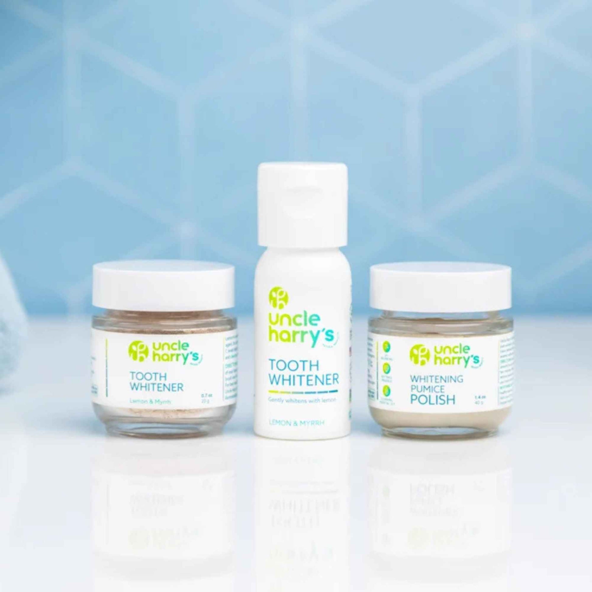 Alternate Image of Tooth Whitener Powder (0.7 oz), white bottle and jars