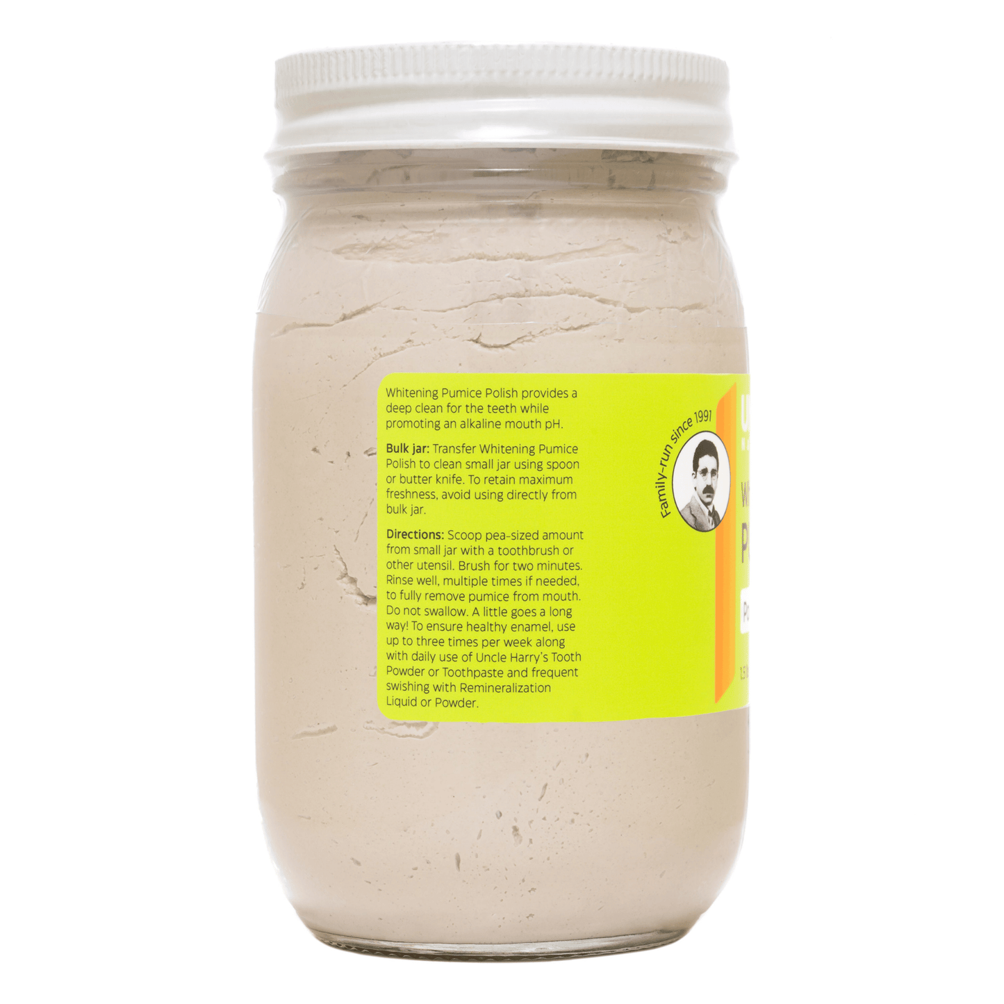 Alternate Image of  Whitening Pumice Polish, clear jar with white lid and green label