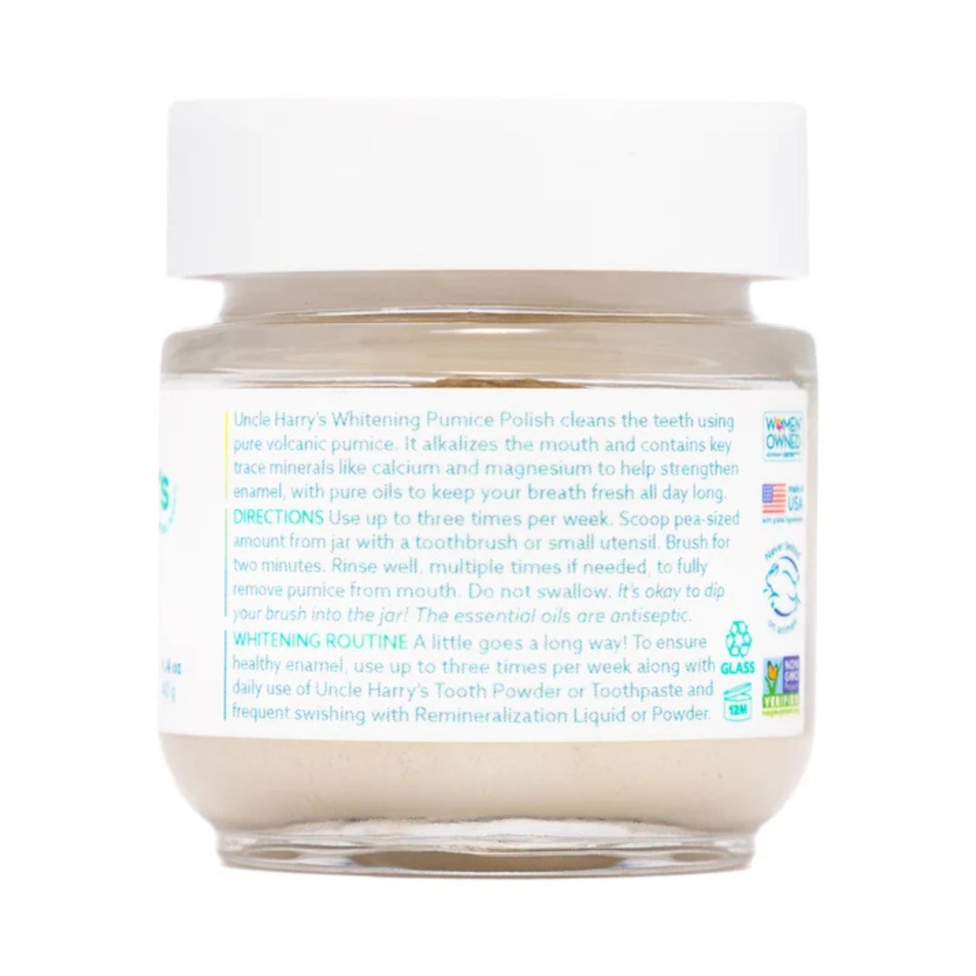 Alternate Image of Whitening Toothpaste Polish, glass jar with white label